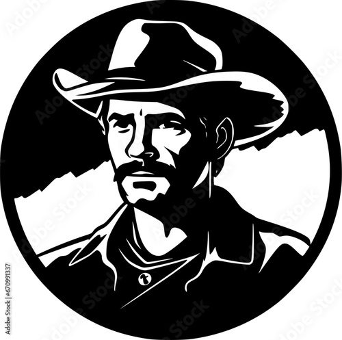 Western - High Quality Vector Logo - Vector illustration ideal for T-shirt graphic