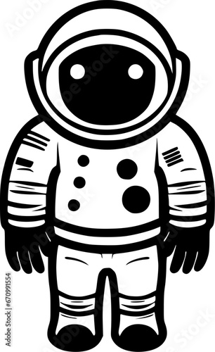 Astronaut - High Quality Vector Logo - Vector illustration ideal for T-shirt graphic