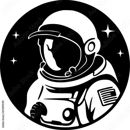 Astronaut - High Quality Vector Logo - Vector illustration ideal for T-shirt graphic