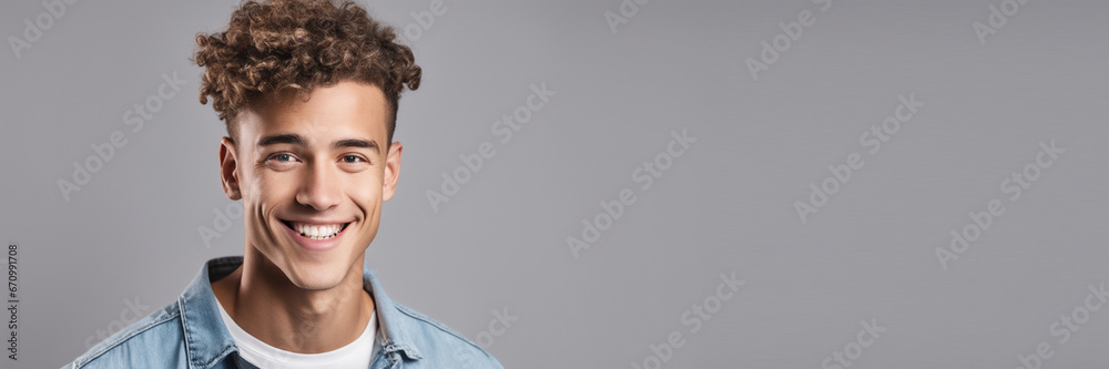 Hundsome American good man nice fashion half body eye contact an Hundsome American good man nice fashion half body eye contact an