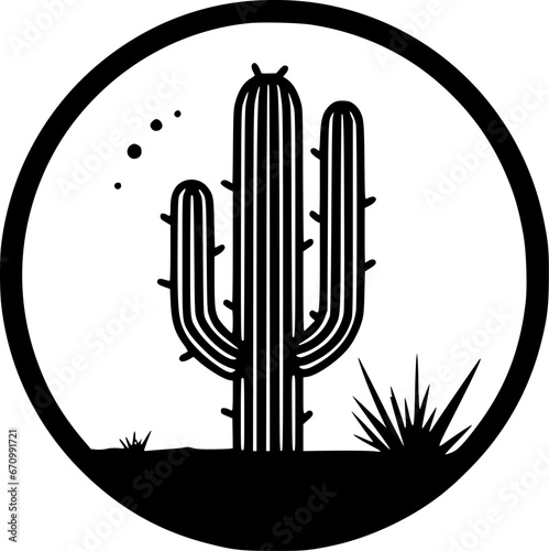 Cactus - High Quality Vector Logo - Vector illustration ideal for T-shirt graphic