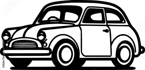 Car - Minimalist and Flat Logo - Vector illustration photo