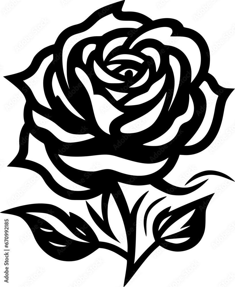 Flower - Minimalist and Flat Logo - Vector illustration Flower - Minimalist and Flat Logo - Vector illustration