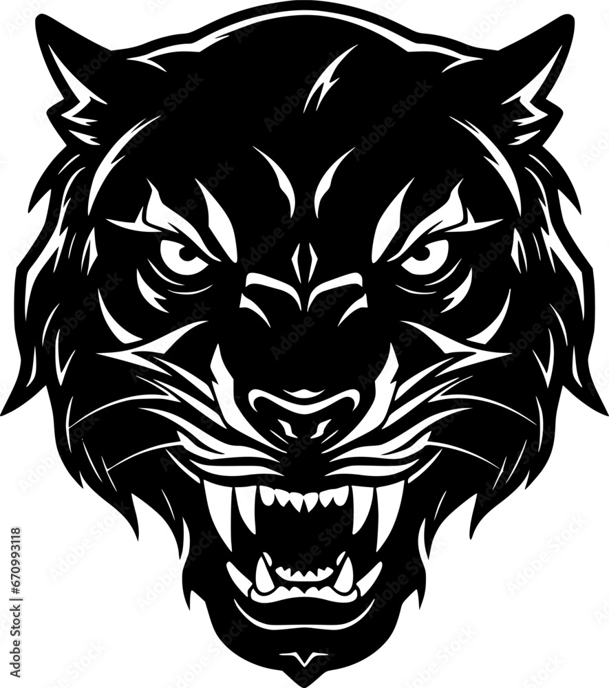 Fototapeta premium Panther - Minimalist and Flat Logo - Vector illustration