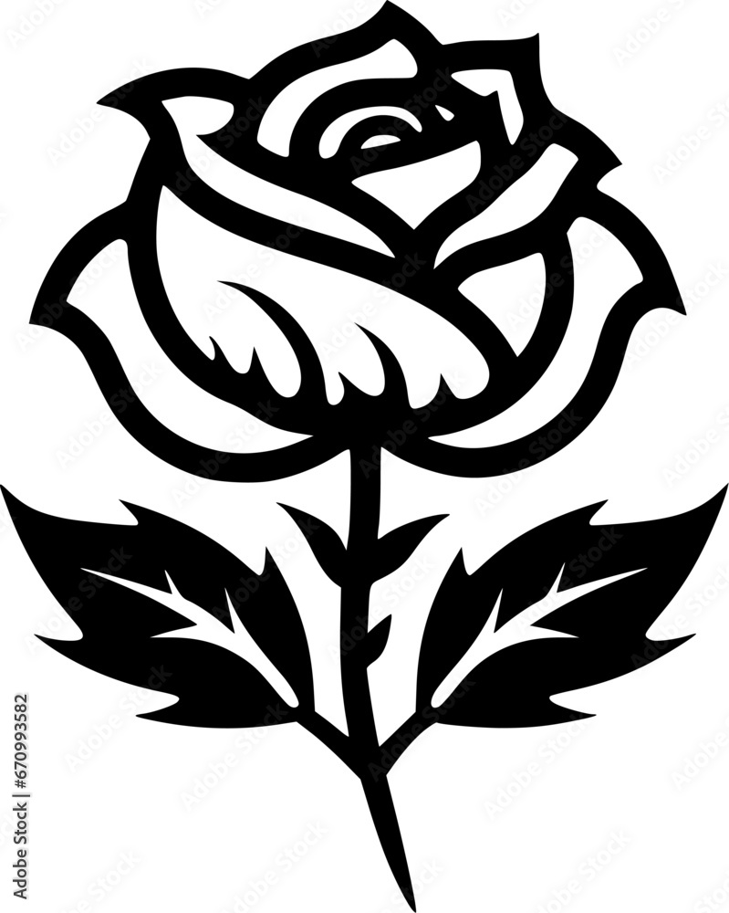 Rose | Minimalist and Simple Silhouette - Vector illustration Rose | Minimalist and Simple Silhouette - Vector illustration