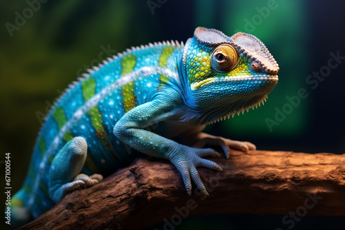 green iguana on a branch © AD