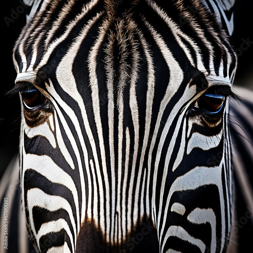 zebra close up portrait animal wild