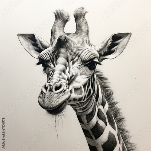 giraffe animal portrait