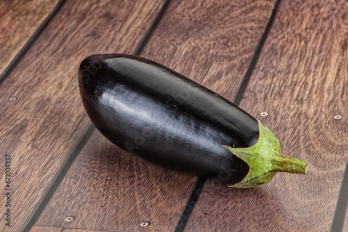 Raw ripe eggplant for cooking