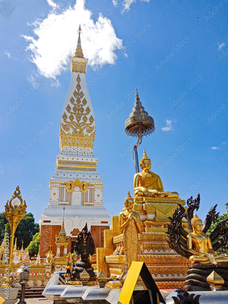 Fototapeta premium The images capture the essence of Thai culture and religious devotion, evoking a profound sense of connection to traditions and spirituality.