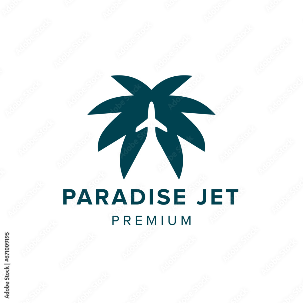 paradise jet logo vector icon illustration paradise jet logo vector icon illustration