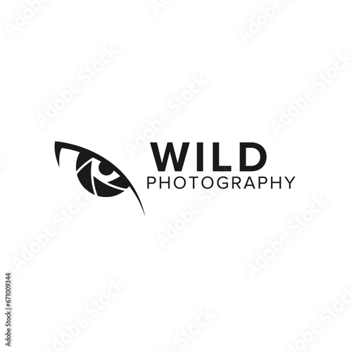 wild photography logo vector icon illustration