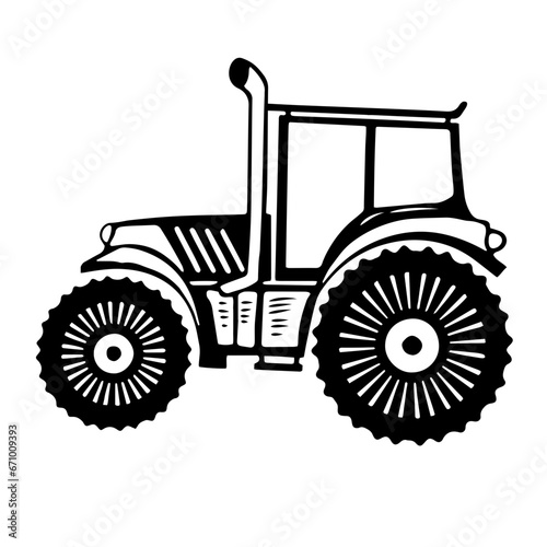 tractor icon vector