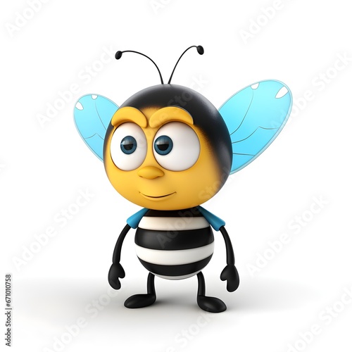 cartoon bee  cartoon character  cute bee  illustration  kind insect  eats honey  collects pollen and nectar  beekeeping