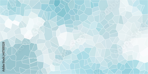 Light blue stone background with rock pattern, macro. Texture of abstract backdrop with white outlines Multicolor Broken Stained Glass Background quartz pattern art Blue mosaic from fragments.