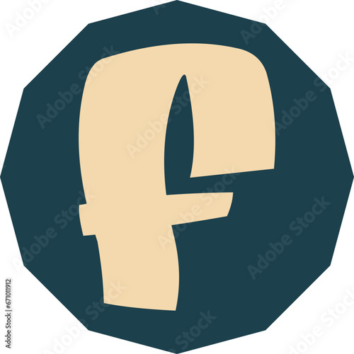 Alphabet Ransom Note F