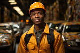 Portrait of a car assembly worker