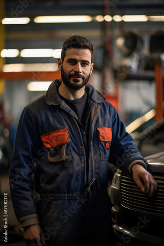 Portrait of a motor mechanic