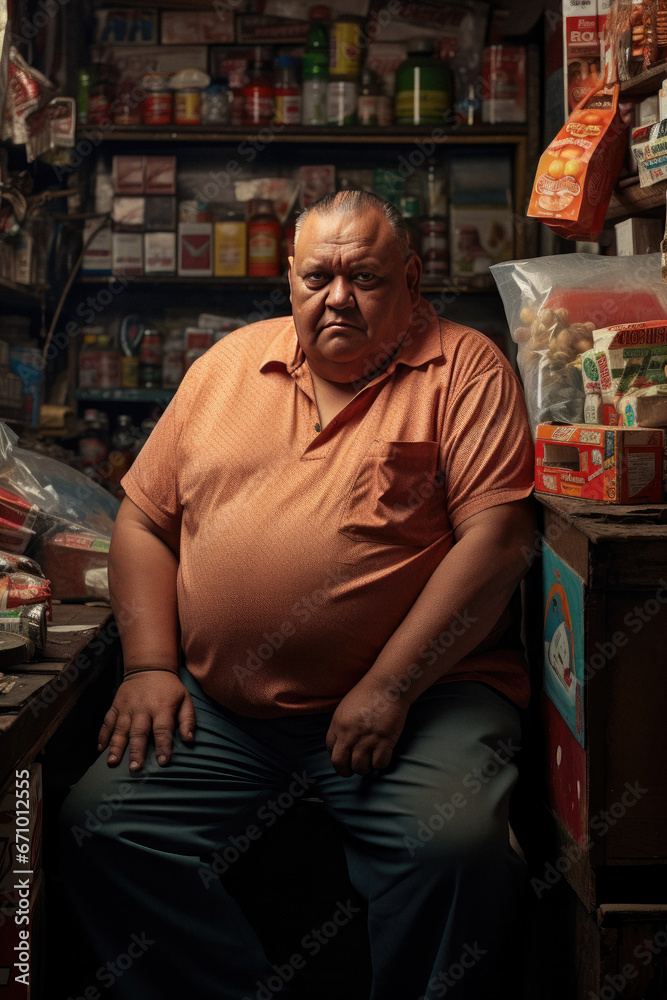 Portrait of a small shop owner