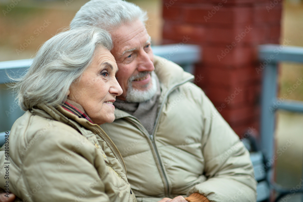 Elderly couple dance in the park in autumn. Elderly couple dance in the park in autumn.