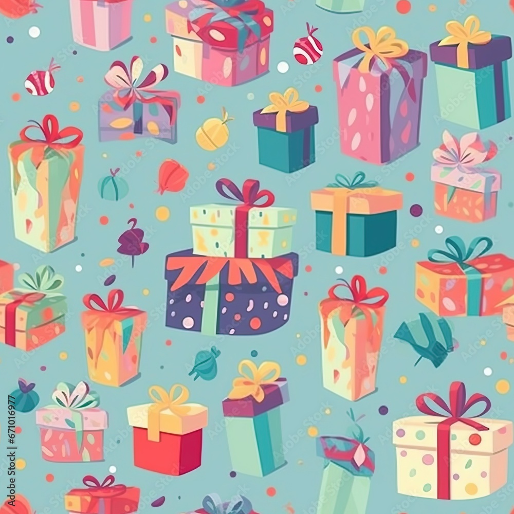 Happy Christmas Seamless Patterm cartoon background Happy Christmas Seamless Patterm cartoon background