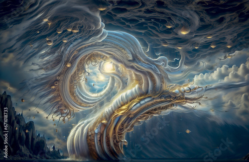 abstraction sky space beautiful firmament clouds illusion something that cannot be