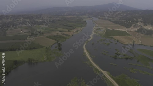 Aerial, Ceyhan Lake, Turkey photo