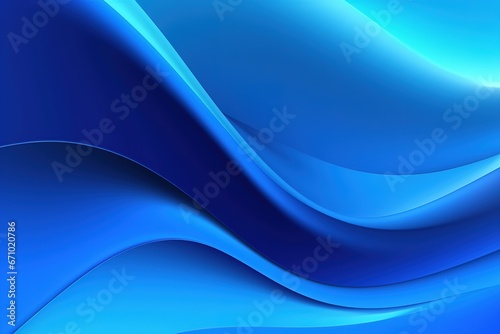 Blue background for design. Color gradient illustration. Ai generative.