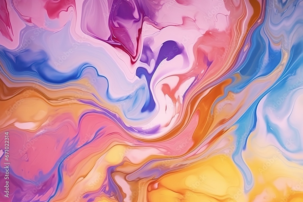 Abstract Background Watercolor Paint Liquid Fluid illustration. Ai generative.