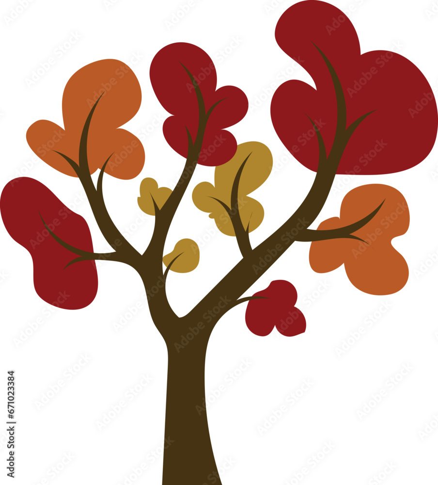 Autumn tree illustration Autumn tree illustration