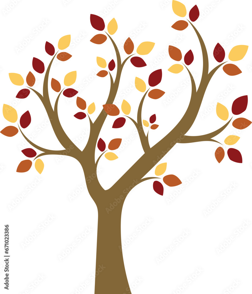Autumn tree illustration Autumn tree illustration