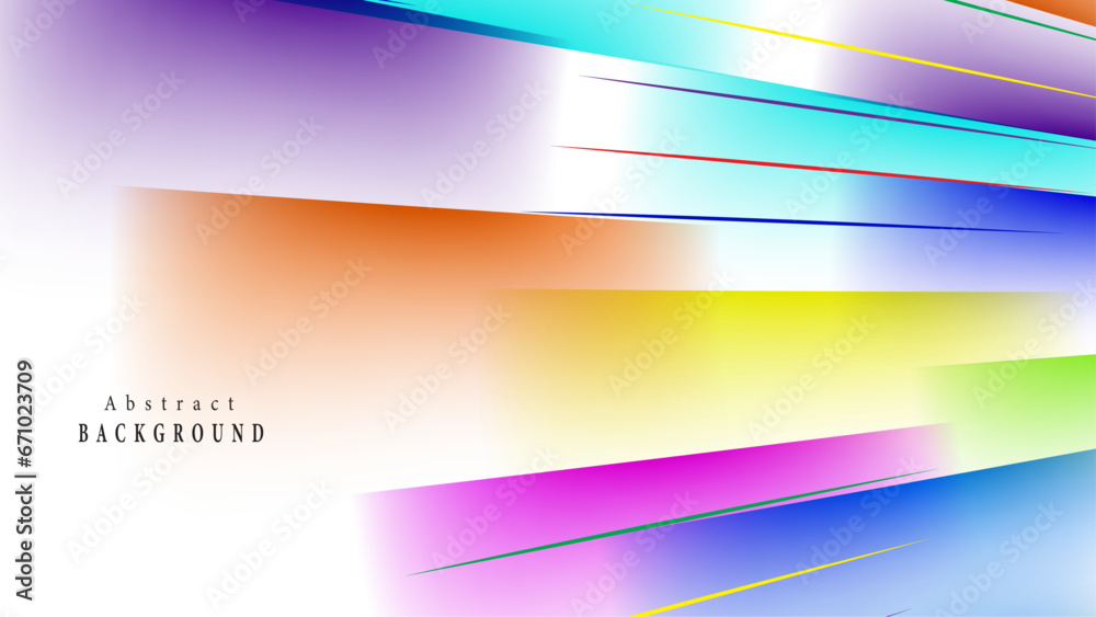 Fototapeta premium Abstract colorful lines background. Geometric stripe line art design. Modern shiny color gradient lines. Futuristic technology concept.