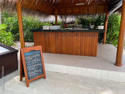Fotografija Daily specials menu board with prices