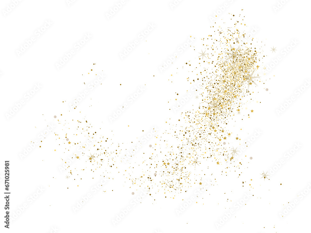 Gold Glitter Dust Transparent Background