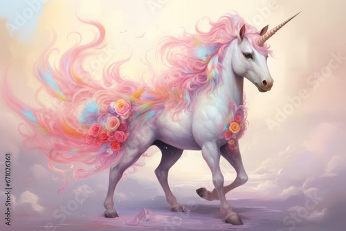Pastel Baby Unicorn Fantasy.