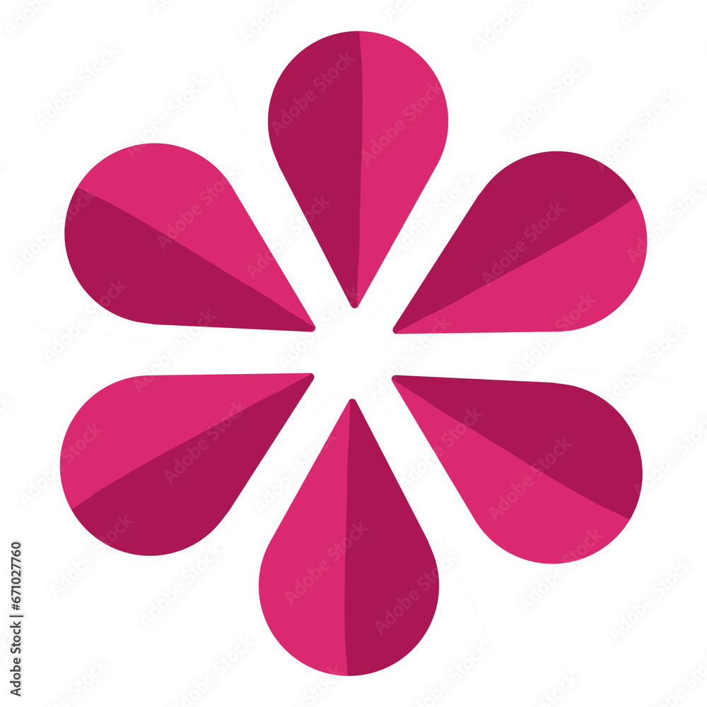 Ilustración forma de flor pétalos simétricos decoraciones con colores textura Ilustración forma de flor pétalos simétricos decoraciones con colores textura