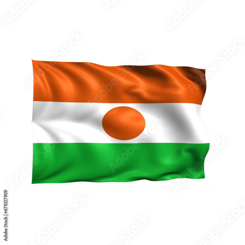 Free Download Niger national flag on white background. - GFXLoad