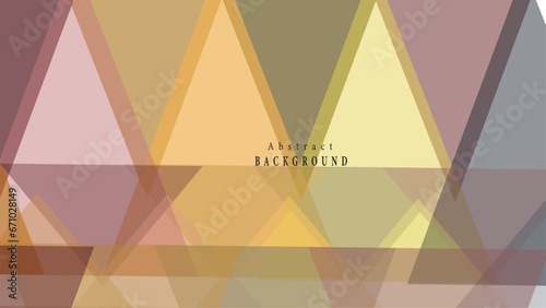 Geometric light yellow triangle shape gradient color background