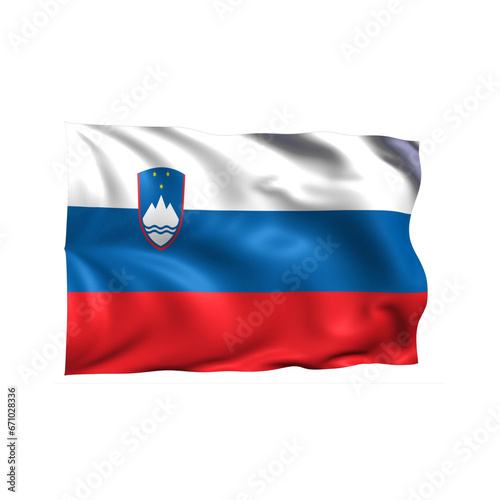 Free Download Slovenia national flag on white background. - GFXLoad