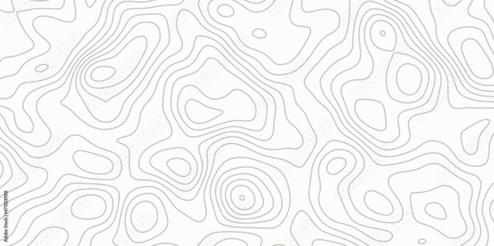 Fototapeta premium Natural printing illustrations of maps. Topographic map in contour line light topographic topo contour map and ocean topographic line map with curvy wave isolines vector