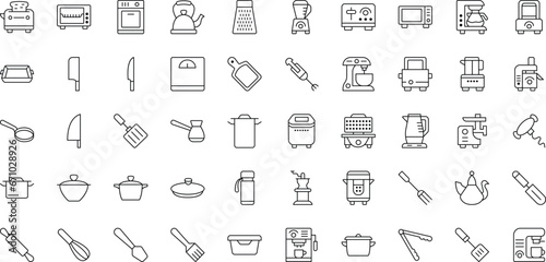 Kitchen Vector Flat Icons Pack