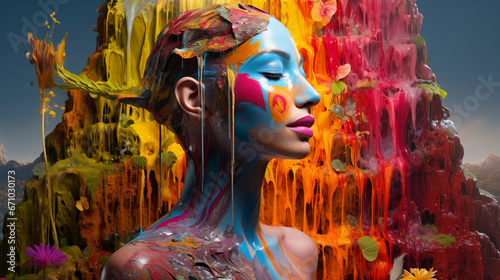 colouful portrait v04