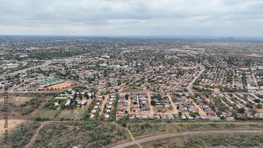 Residential houses in Block 3, Gaborone, Botswana, Africa
