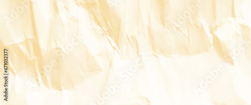 Vector wrinkled packaging paper as background, brown crumpled paper texture for background.