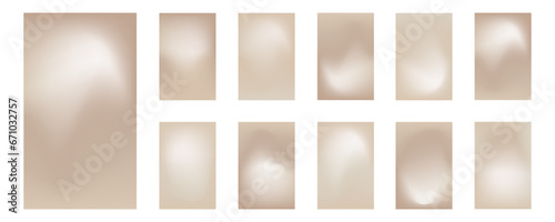 Nude soft gradient. Simple gradient background set