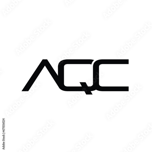 AQC creative initials letter logo concept design