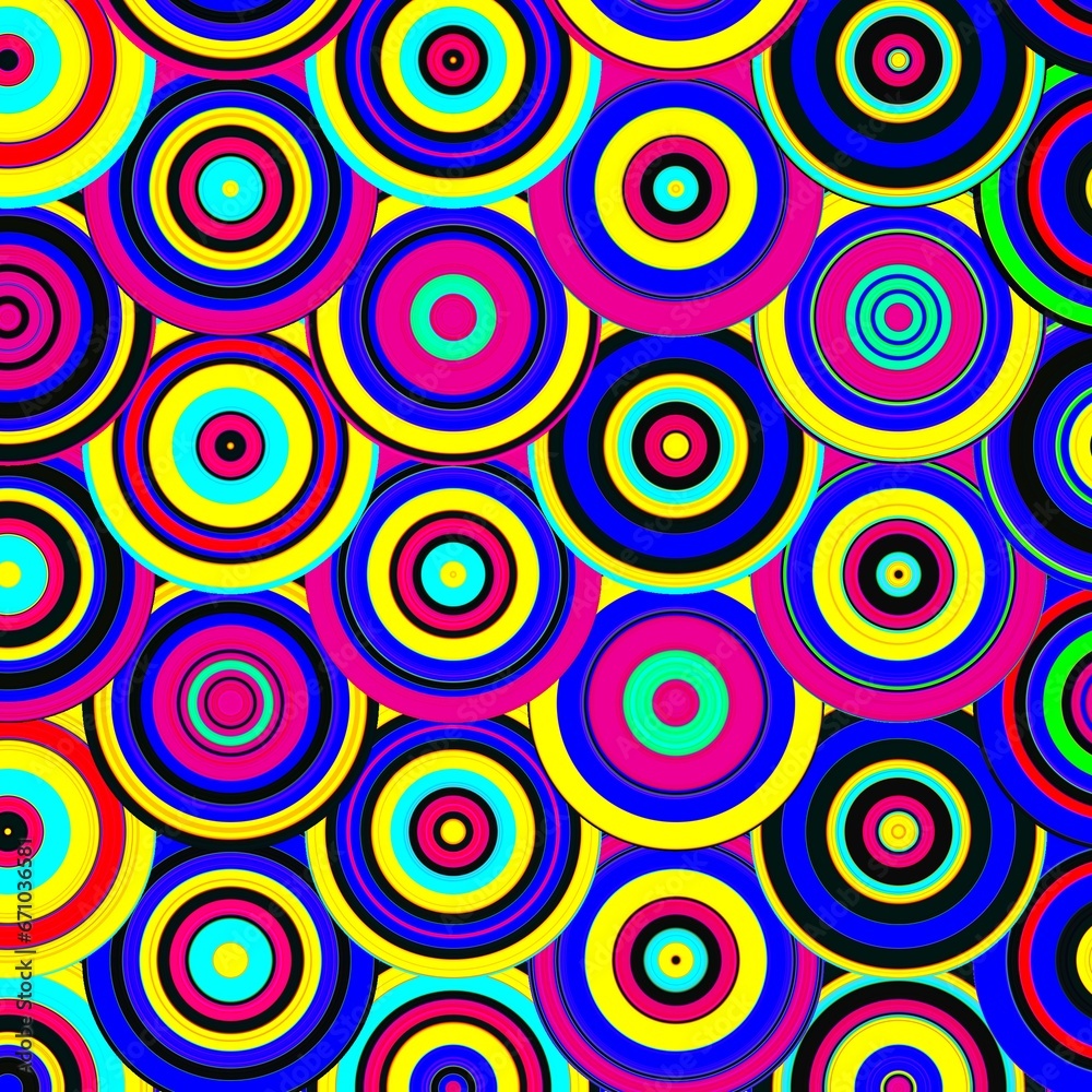Circles retro background Circles retro background