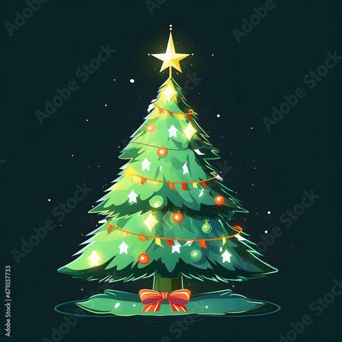 abstract christmas tree