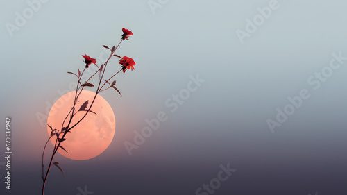 flower in the sky