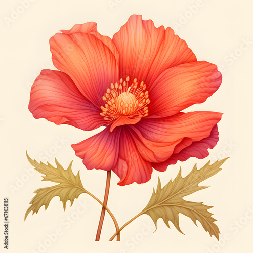 red dahlia flower